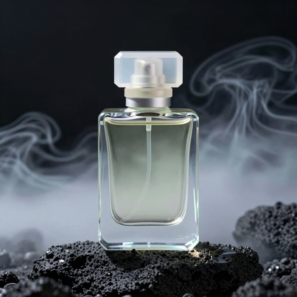 Luxury glass perfume concept